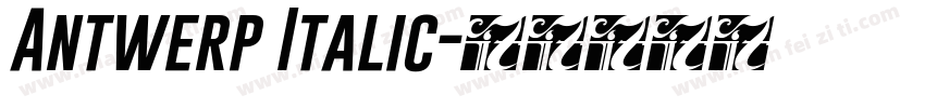 Antwerp Italic字体转换